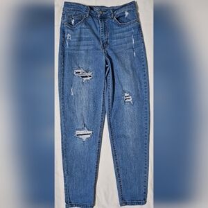 No Boundaries Blue Distressed Women Jeans